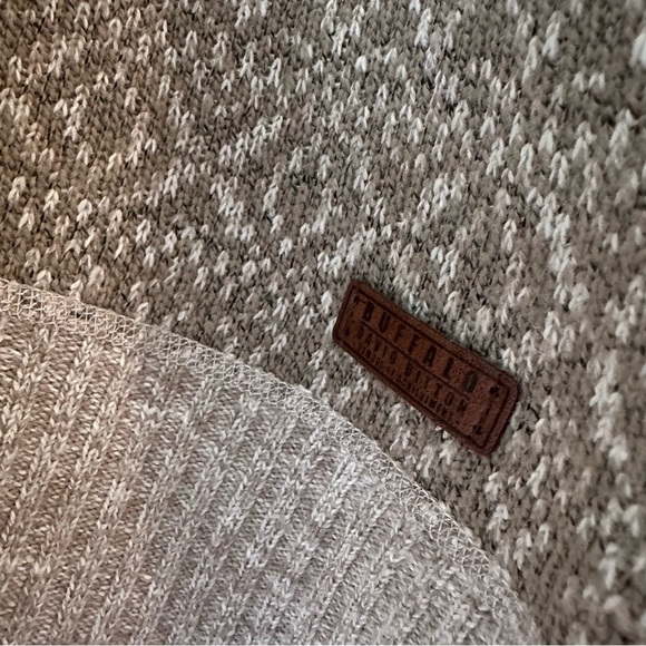 BUFFALO David Bitton Men’s Combo Jute Fleece Lined 3/4 Zip Sweater Size XL - Picture 4 of 15